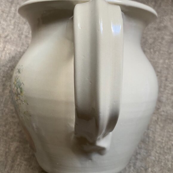 CASEY Vintage PITCHER Handmade POTTERY 6" Made in USA PEAR & GRAPES ~ RARE! - Picture 5 of 7